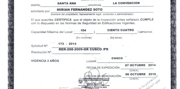 Acusan a Región Cusco de otorgar certificado de seguridad a lenocinio en Quillabamba
