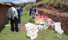 Recogen mil kilos de residuos sólidos hospitalarios arrojados en la vía pública