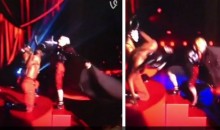 La Reina del Pop, Madonna, se cae durante los Brit Awards