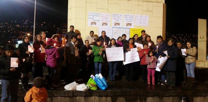 Familiares de desaparecido ingeniero Óscar Guzmán realizaron vigilia en Cusco