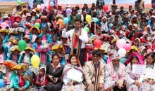 Autoridades regionales dirigieron el inicio del año escolar en comunidad de Tiracancha