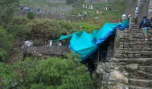 Construyen nueva vía de salida en la Llaqta Inka de #MachuPicchu