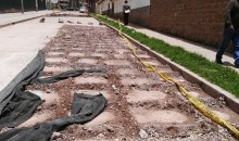 Aún no inauguraron la calle Francia en San Sebastián, pero la obra ya tiene rajaduras