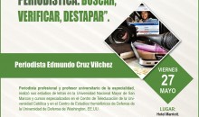 Devida promueve taller de capacitación en técnicas de investigación periodística