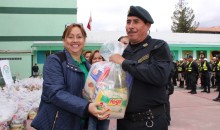 Comité de Damas de la PNP entregó víveres a policías cusqueños