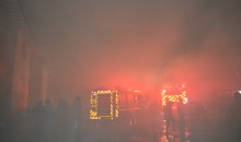 Fotografías del incendio que arrasó la totalidad del altar mayor del templo de San Sebastián