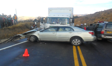 Cinco personas resultan heridas en un accidente de tránsito ocurrido en la Interoceánica