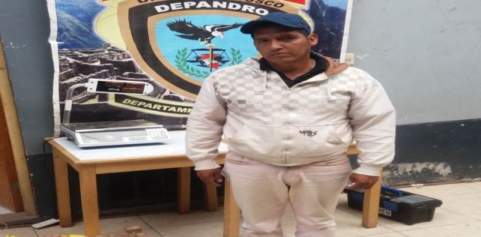 Capturan a sujeto que transportaba más de 8 kilos de droga a Sicuani