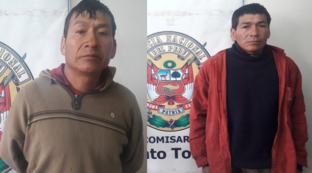 En Chumbivilcas capturan a dos presuntos asesinos de un joven de 23 años