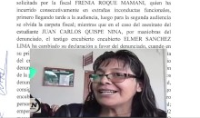 Frente de Defensa de Canchis exige investigar a ex alcalde Cornejo y fiscal Frenia Roque