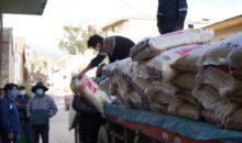 Hudbay realizó la reposición de sacos de arroz en Santo Tomás, Velille y Chamaca