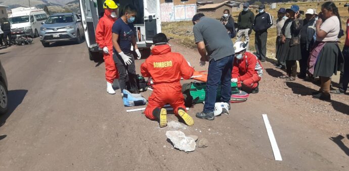 Grave accidente en la vía Sicuani-Cusco deja el saldo de un joven fallecido de 21 años de edad
