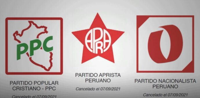 JNE canceló inscripción de 15 partidos políticos, entre ellos el Partido Aprista Peruano