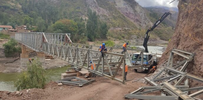 En noviembre entrará en funcionamiento puente de Pillpinto que une Paruro y Acomayo