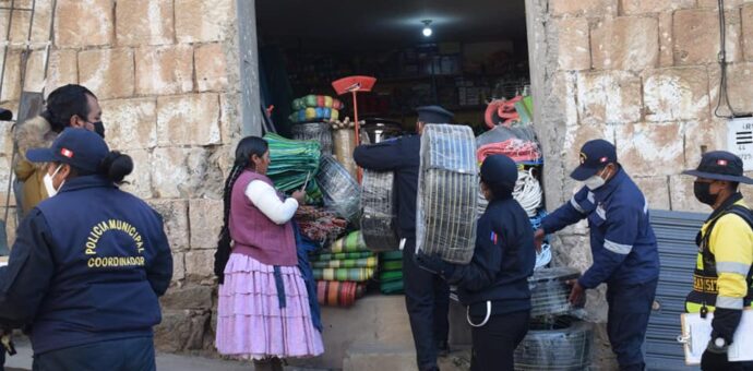 Restringen uso del comercio ambulatorio en Santo Tomás, Chumbivilcas