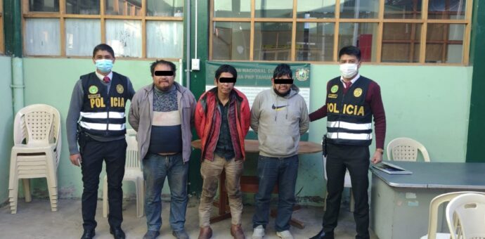 PNP detiene a 3 ciudadanos por presunto robo de sandías