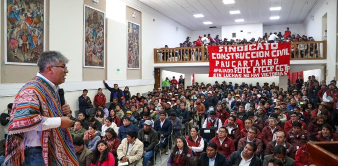 Gobernador Regional expuso balance de gestión en audiencia pública en Paucartambo