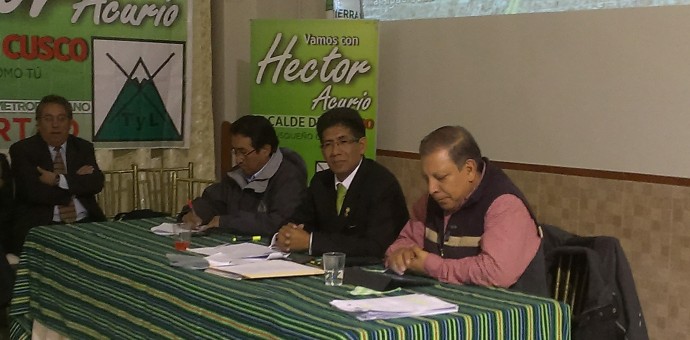 Candidato Héctor Acurio sustenta propuesta de Cusco Metropolitano