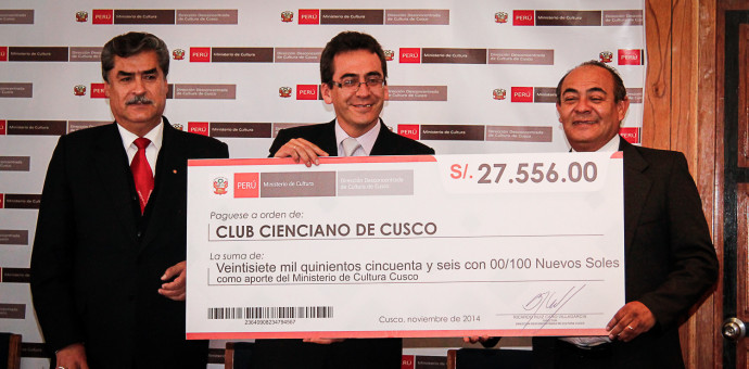Trabajadores de Cultura donaron más de 27 mil soles al Club Cienciano