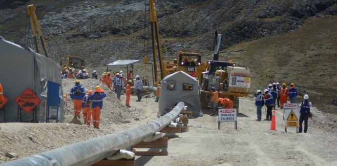 Empezó la soldadura de tuberías en el ramal Cusco-Anta del gasoducto del sur