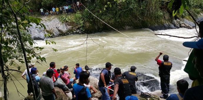 Continua búsqueda de 12 personas desaparecidas en río Koshireni en La Convención