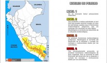 Senamhi advierte lluvias y vientos en la sierra sur del Perú