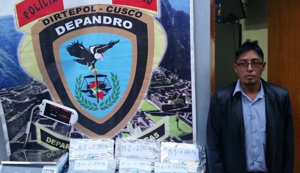 Intervienen a ciudadano ayacuchano con 10 kilos de alcaloide de cocaína