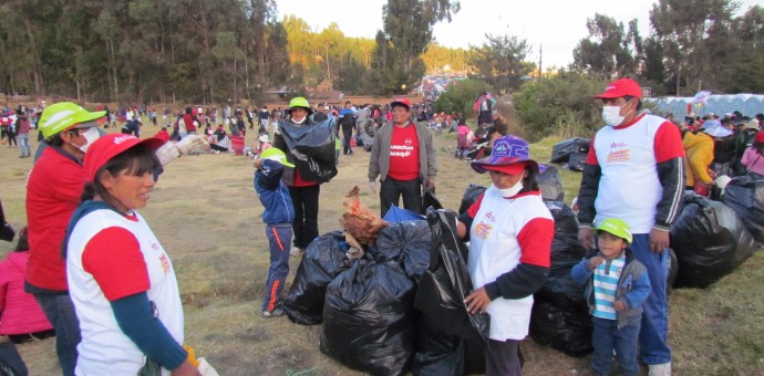 Recogen más de 50 toneladas de basura de Sacsayhuaman tras el Inti Raymi