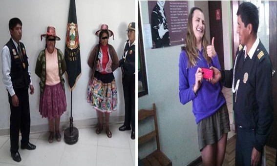 Dos hermanas vestidas con trajes cusqueños se dedicaban a robar a turistas