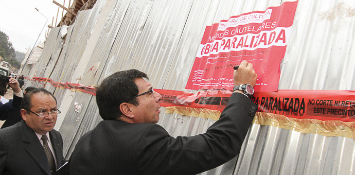 Dirección de Cultura paralizó obra civil de construcción del hotel de la calle Saphi