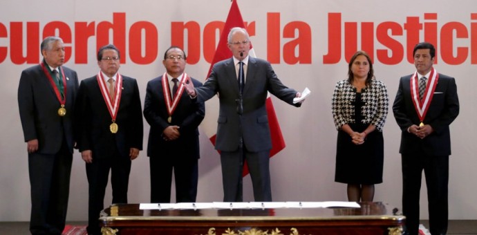 Lima: Autoridades suscriben Acuerdo Nacional por la Justicia