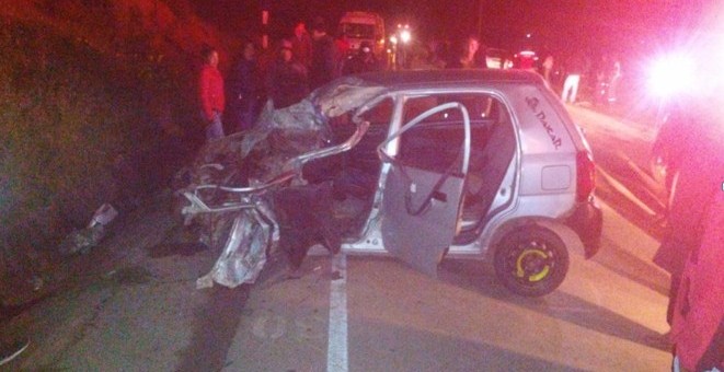Anta: Violenta colisión de 2 vehículos  deja el saldo de 5 personas gravemente heridas