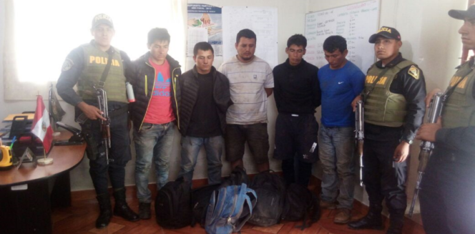 Capturan a 5 peligrosos asaltantes de carreteras que operaban en Cusco y Apurímac