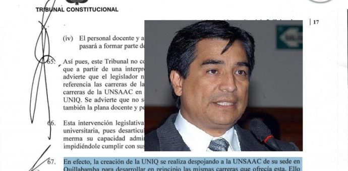 Por estas razones se declaró inconstitucional la ley que crea la UNIQ del aprista Luis Wilson