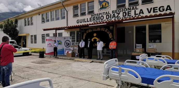 Con aporte de Las Bambas, GORE Apurímac entrega equipos médicos a Hospital Guillermo Díaz