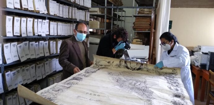 Mapa histórico del Perú de 1862 será restaurado a iniciativa del Archivo Regional