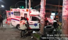 Cinco personas heridas tras la colisión de una ambulancia con un automóvil