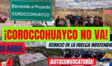 Pobladores de Espinar advierten que si no son atendidos paralizarán Antapaccay y Coroccohuayco