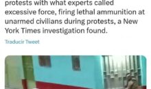 La policía y el ejército de Perú usaron fuerza excesiva contra manifestantes